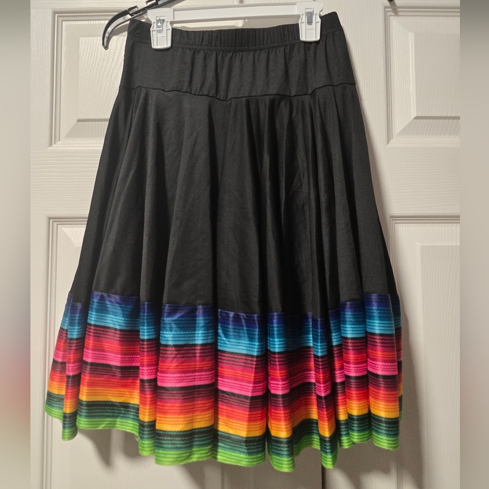Colorful Striped Women's Skirt